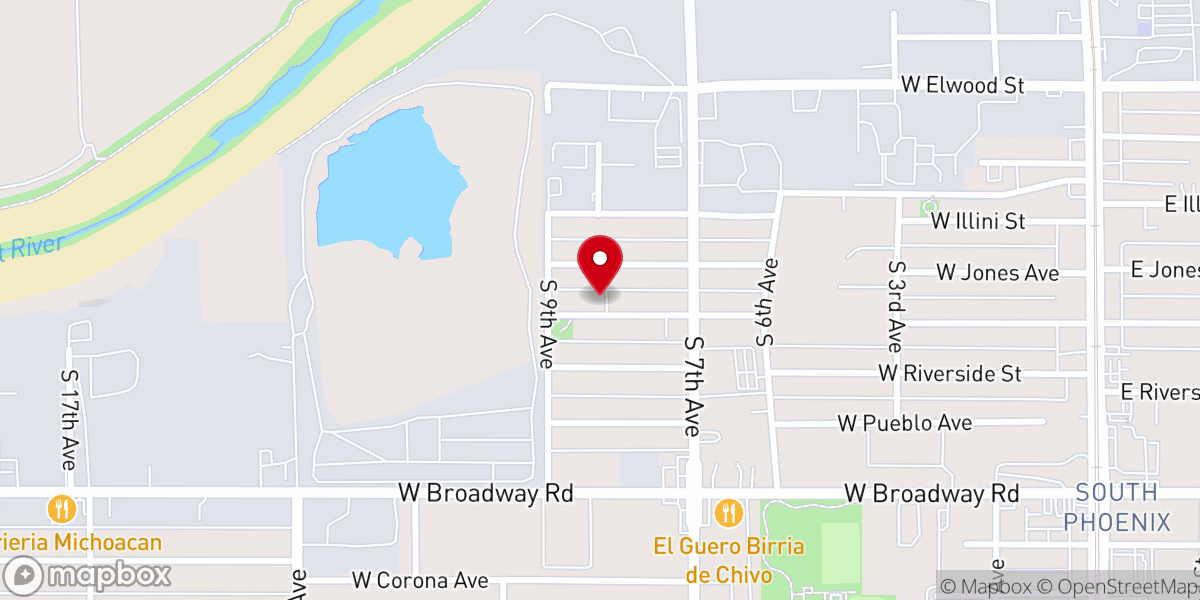 Map showing location of Pentecostal Church of God Im 50RPAZ