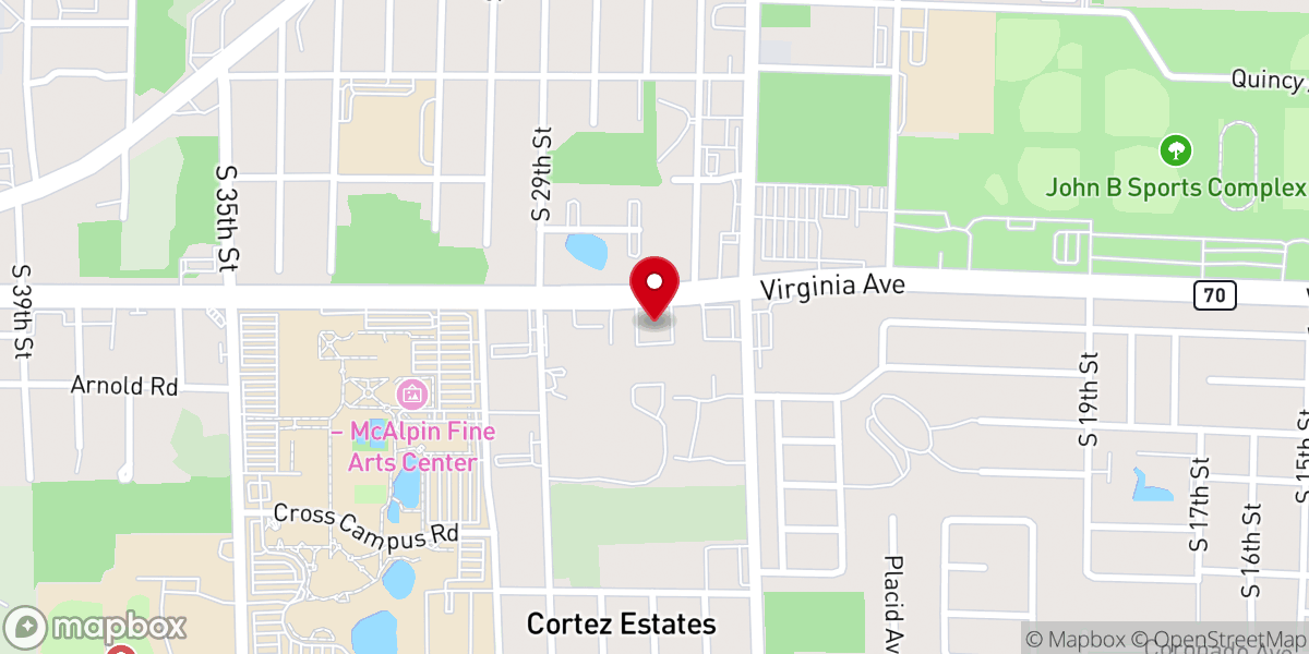 Map showing location of Fort Pierce Seventh-Day Adventist Church