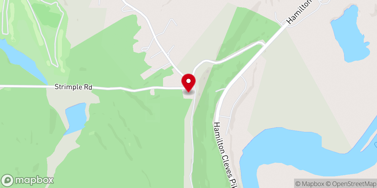 Map showing location of Mt Hope Baptist Church