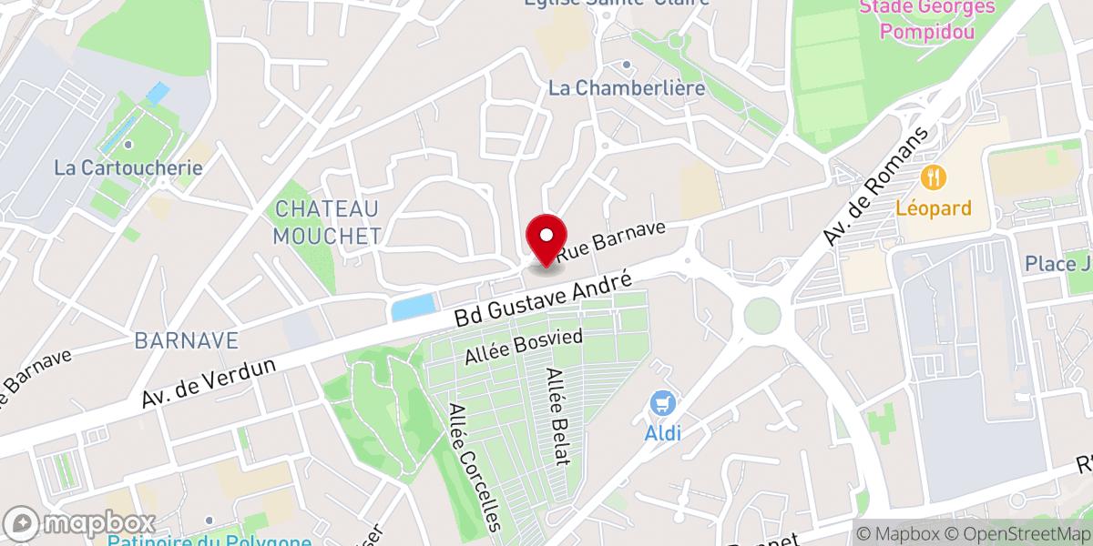 Map showing location of Librairie Chrétienne CLC Valence