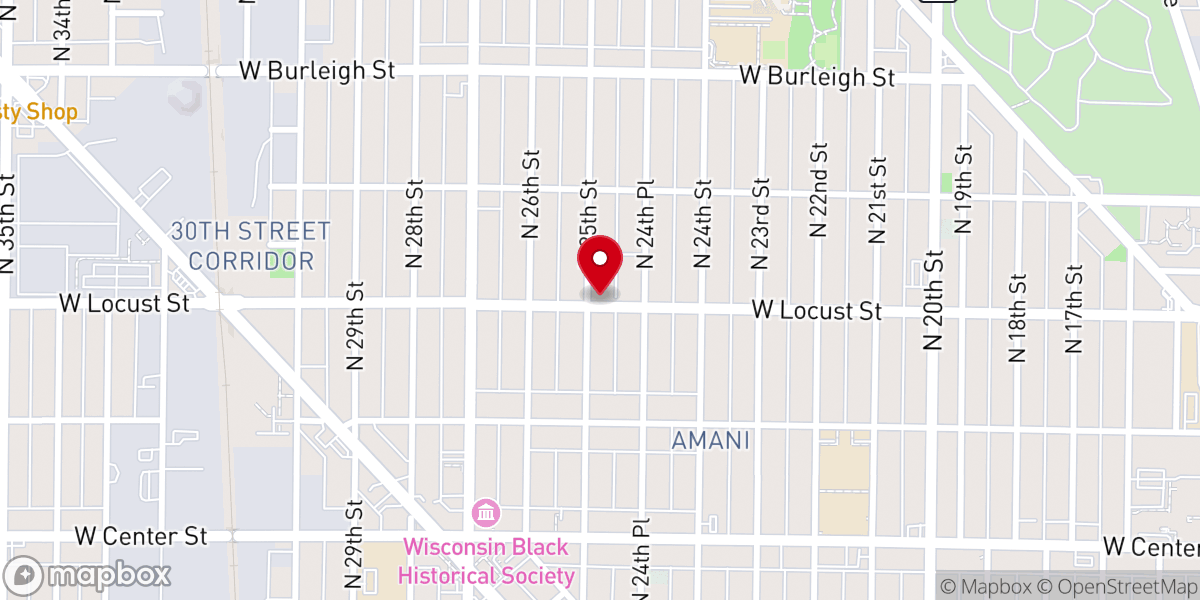 Map showing location of Greater Little Hill Church of God