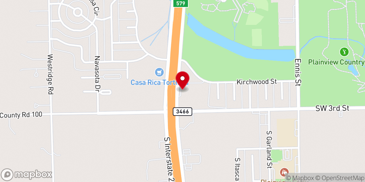 Map showing location of Trinity Life Church