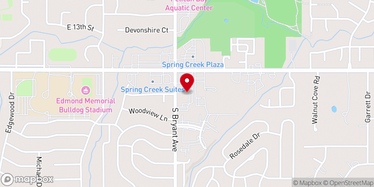 Map showing location of Frontline Church Edmond