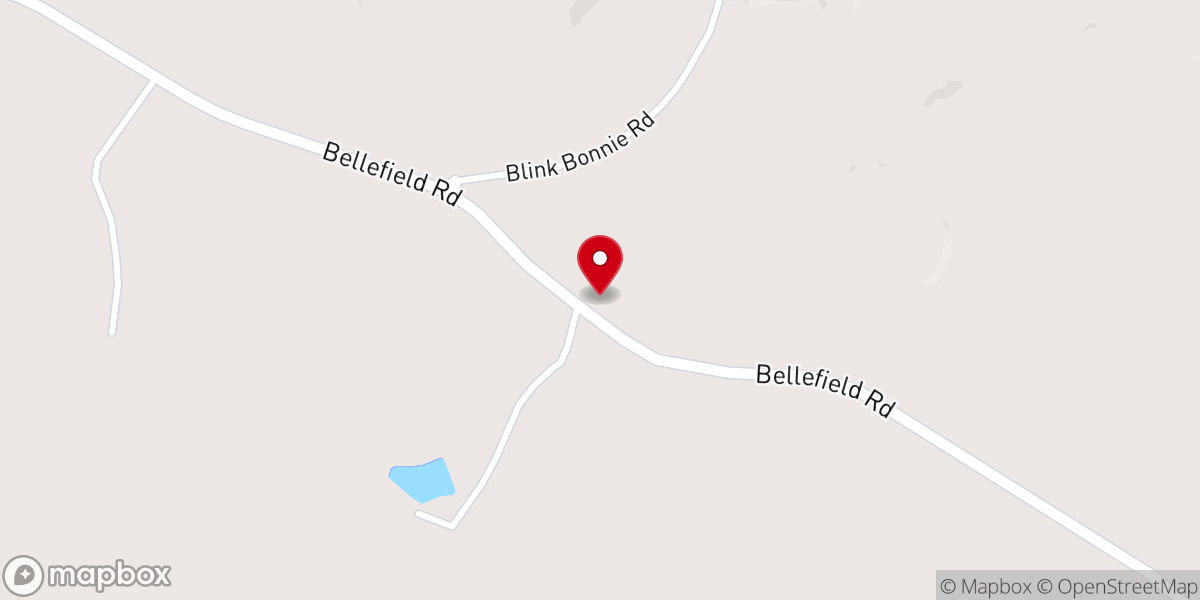 Map showing location of White Oak Baptist Church # 2