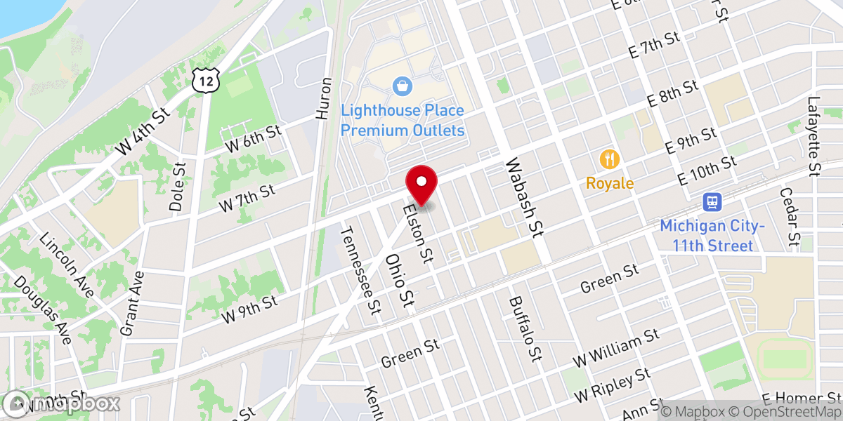 Map showing location of Lindsey Chapel