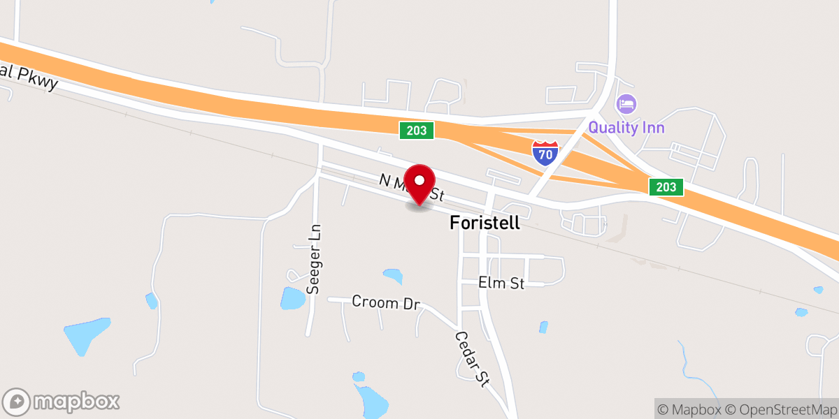 Map showing location of New Life Church
