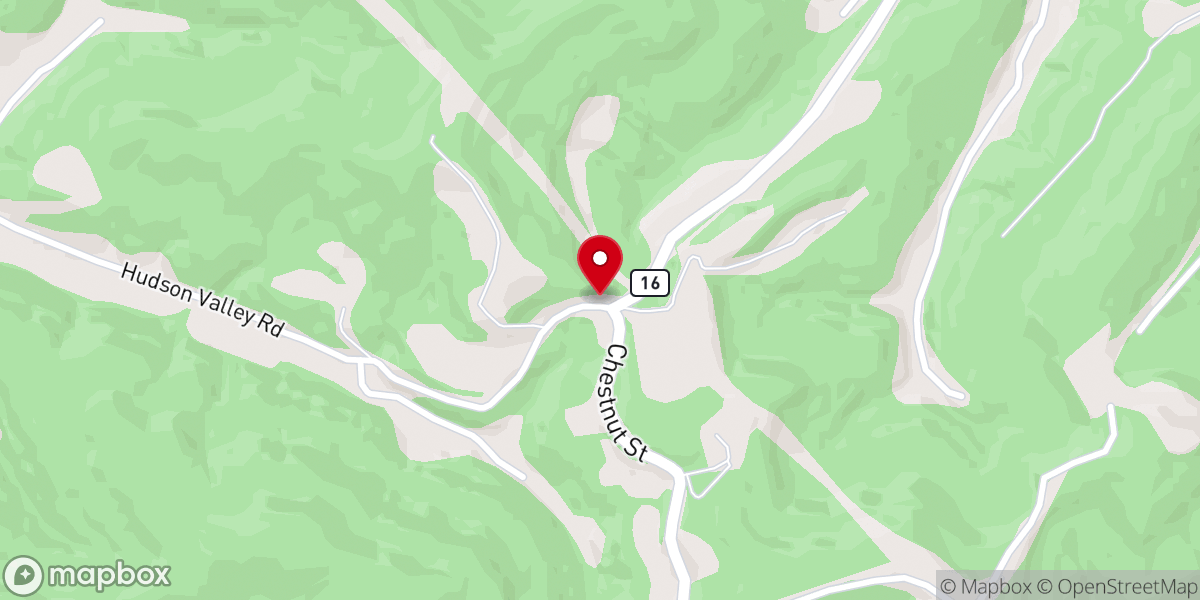 Map showing location of Mount Zion Baptist Church