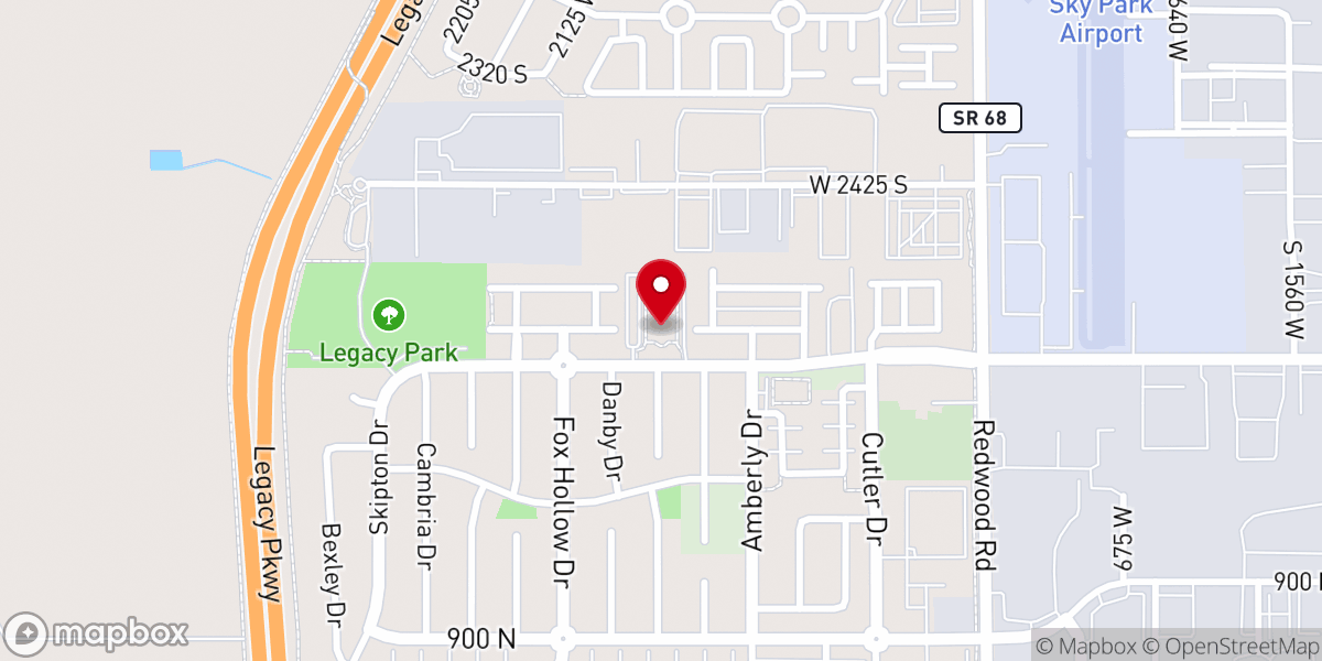 Map showing location of Indianapolis Indiana North Stake Church of Jesus Christ of Latter-d