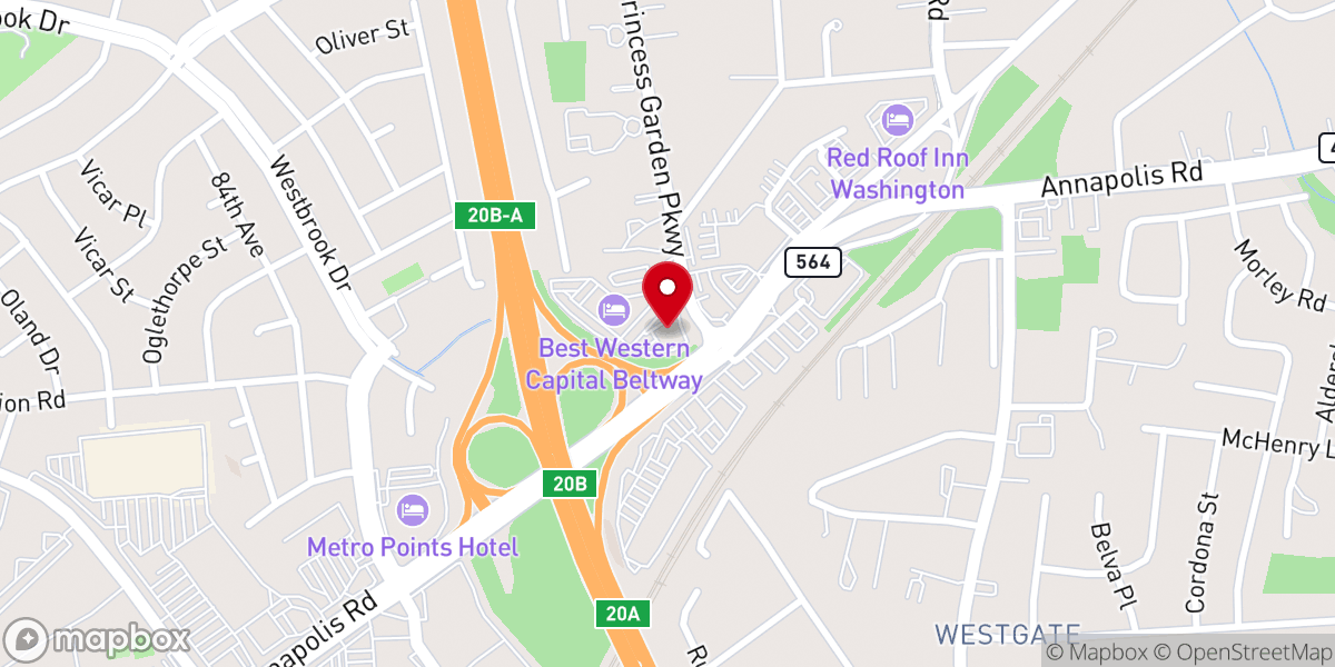 Map showing location of MFM Glenn Dale MD