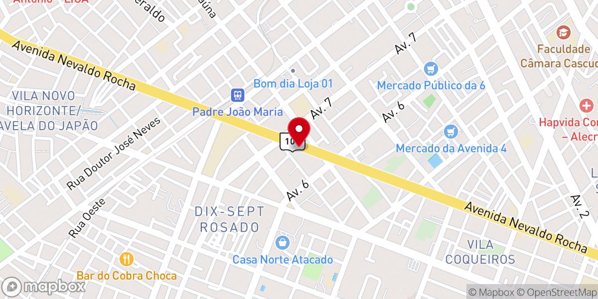 Map showing location of Igreja evangélica - Min. Plenitude