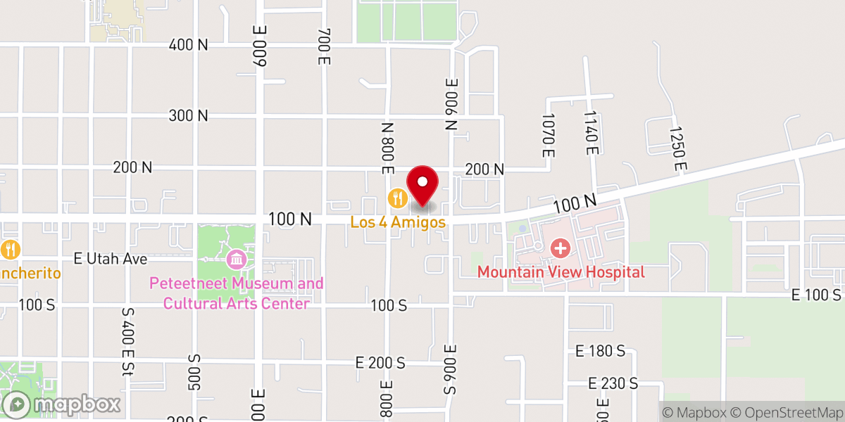 Map showing location of Copy Central