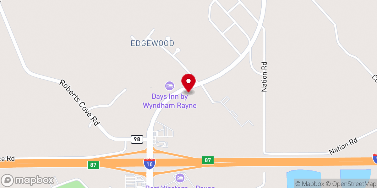 Map showing location of Dollar General