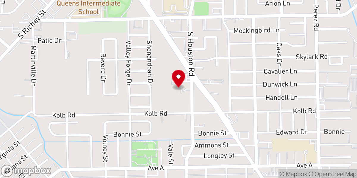 Map showing location of Apostolic Temple