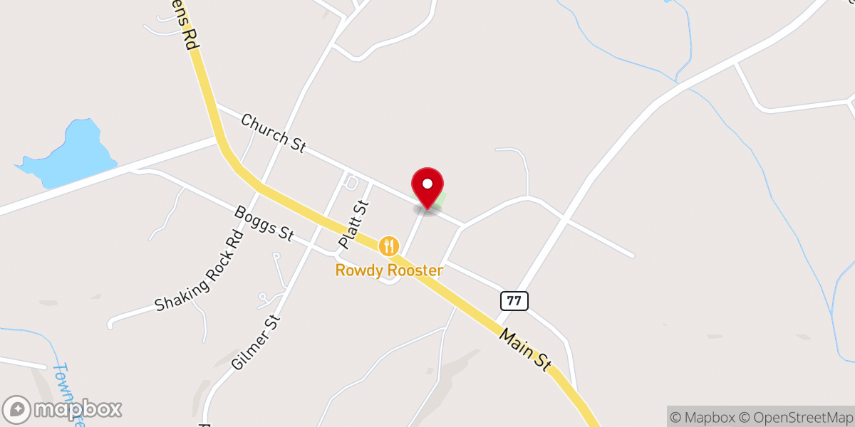Map showing location of Beth Salem Manse