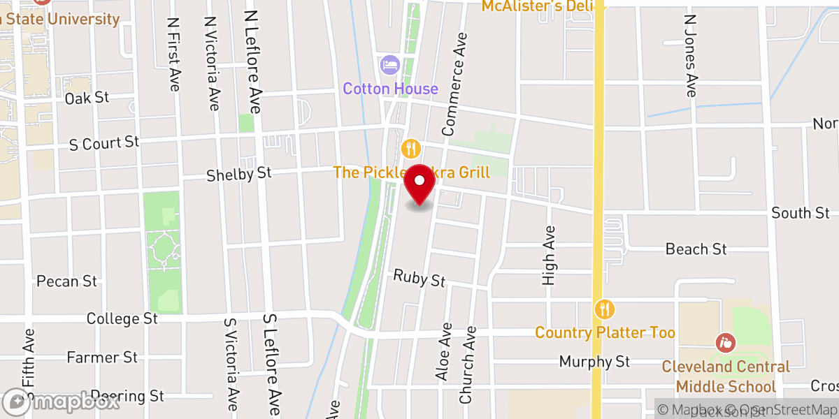 Map showing location of Apostolic Faith Church
