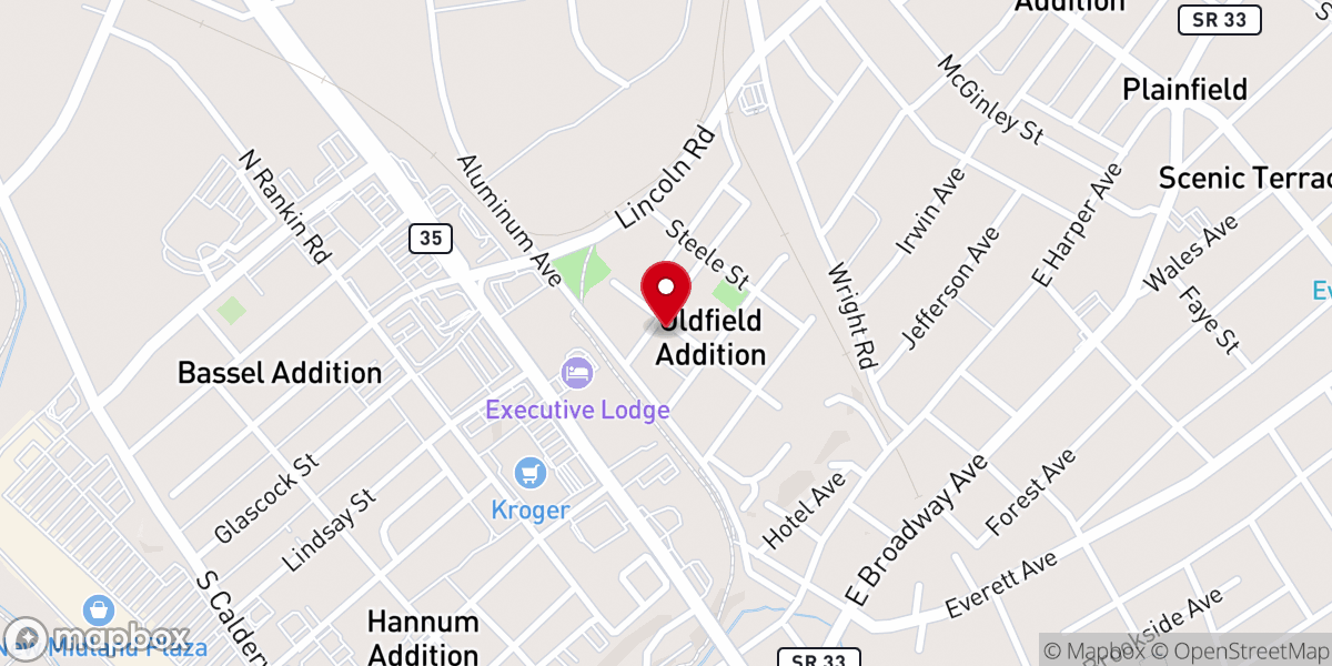 Map showing location of The House of God Church