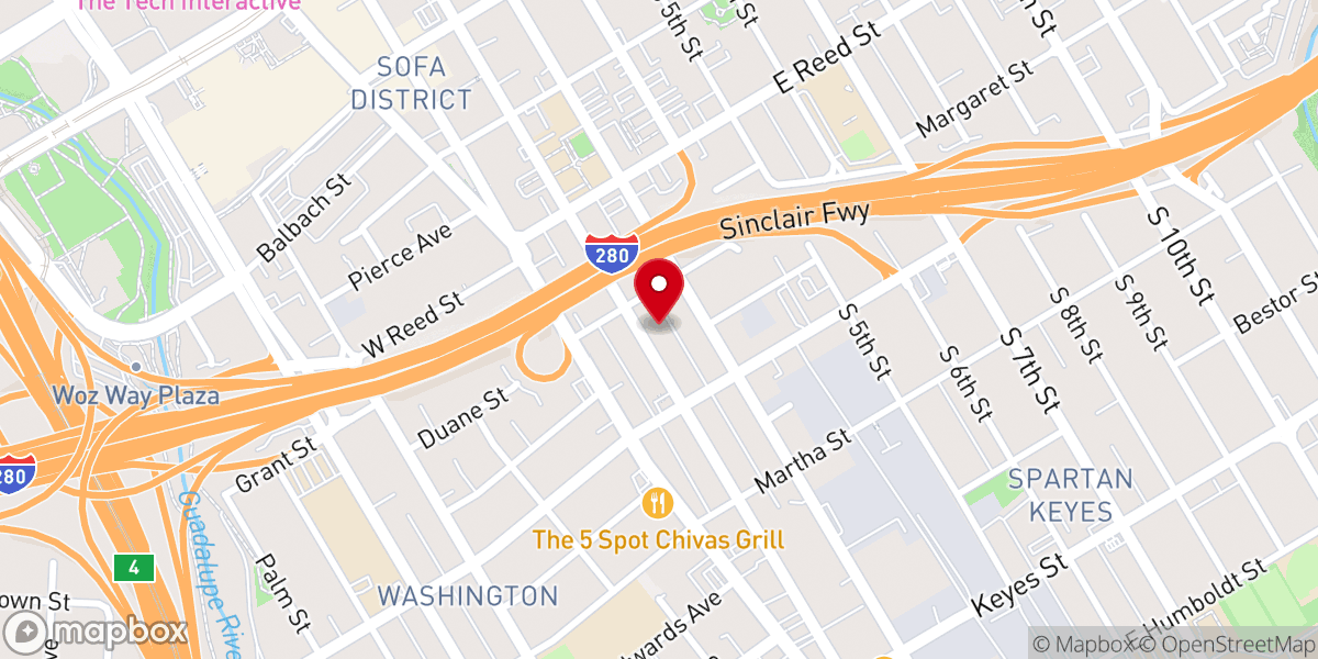 Map showing location of Iglesia Cristiana Evangelica Pentecostes