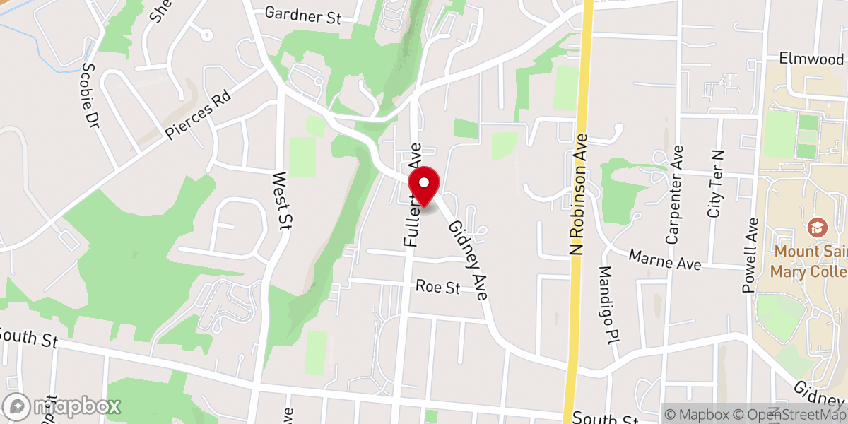 Map showing location of Iglesia Fuente de Vida