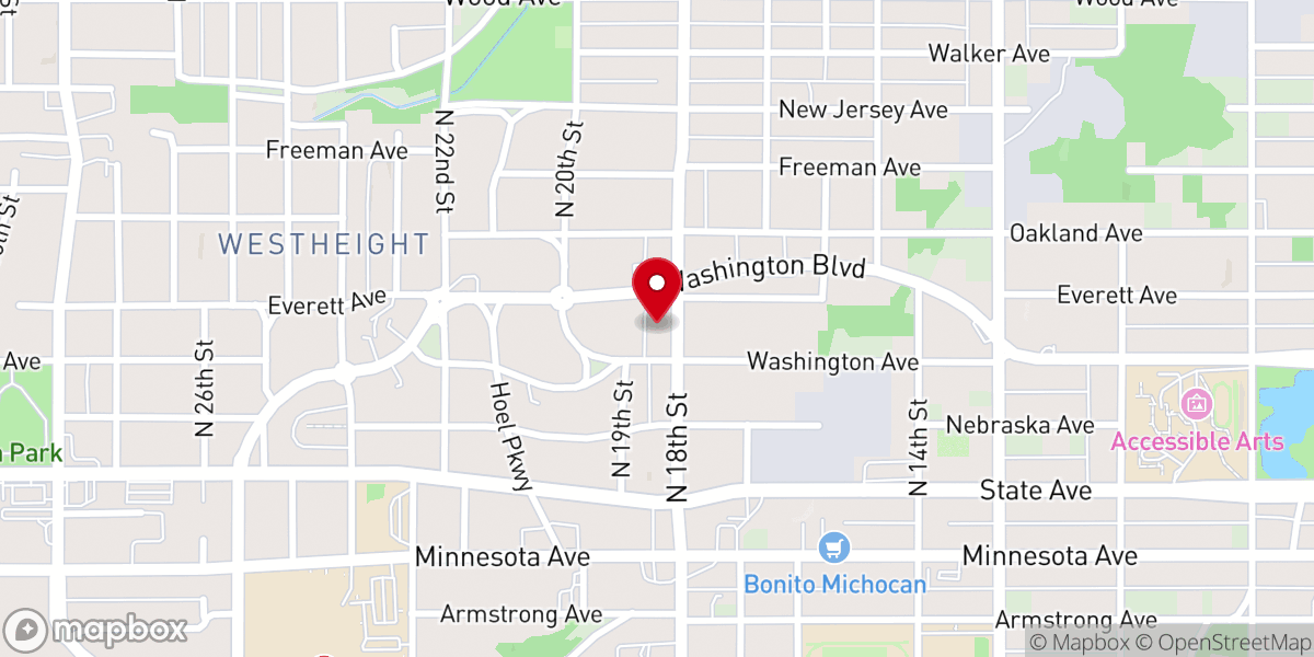 Map showing location of St Paul's Episcopal Church of Kansas City Kansas