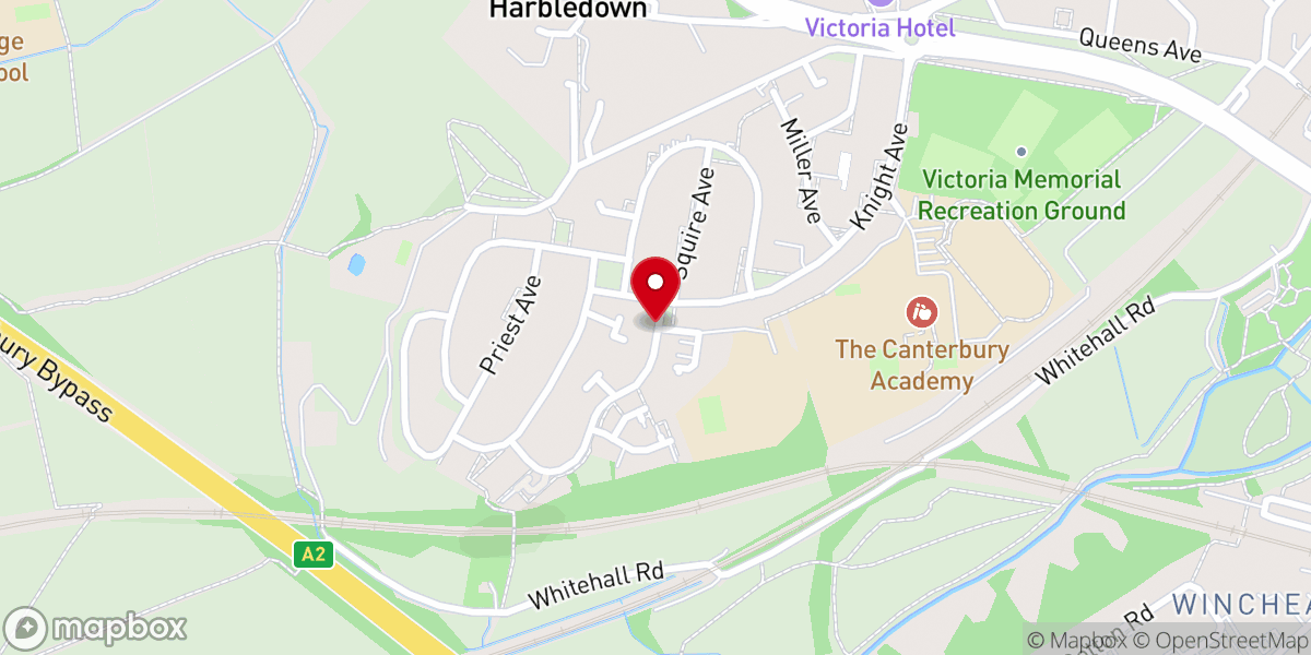 Map showing location of Favour House Church