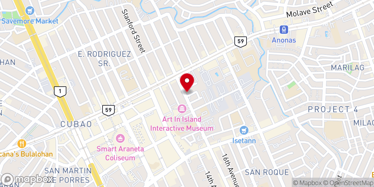 Map showing location of Jesus the Living Water World Wide Church - NCR