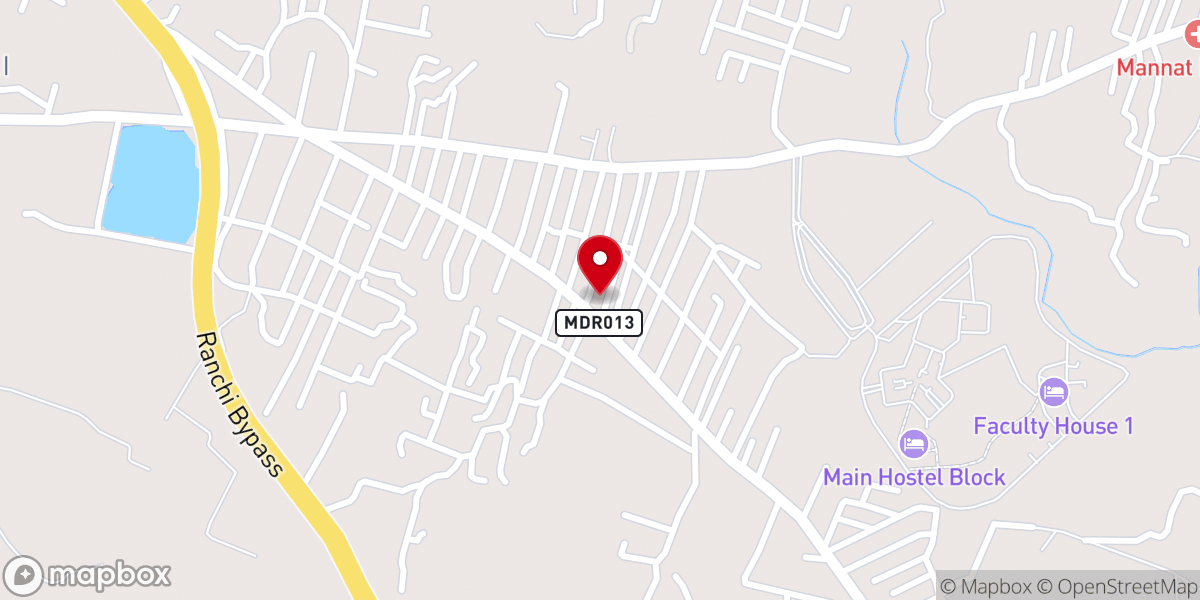 Map showing location of Pentecostal Holiness Church, Nayasarai, Murma, Kanatoli