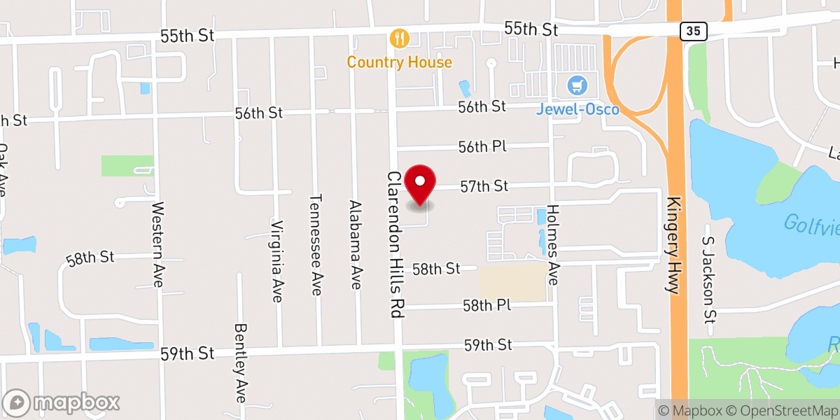Map showing location of River of Life Community Church
