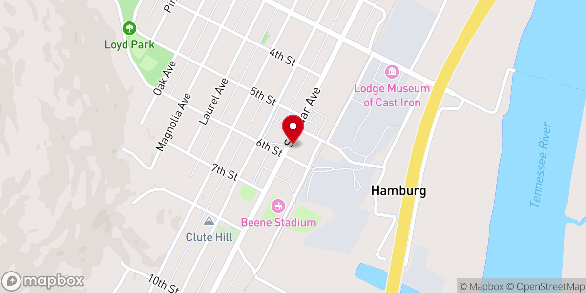 Map showing location of Bible Church of God