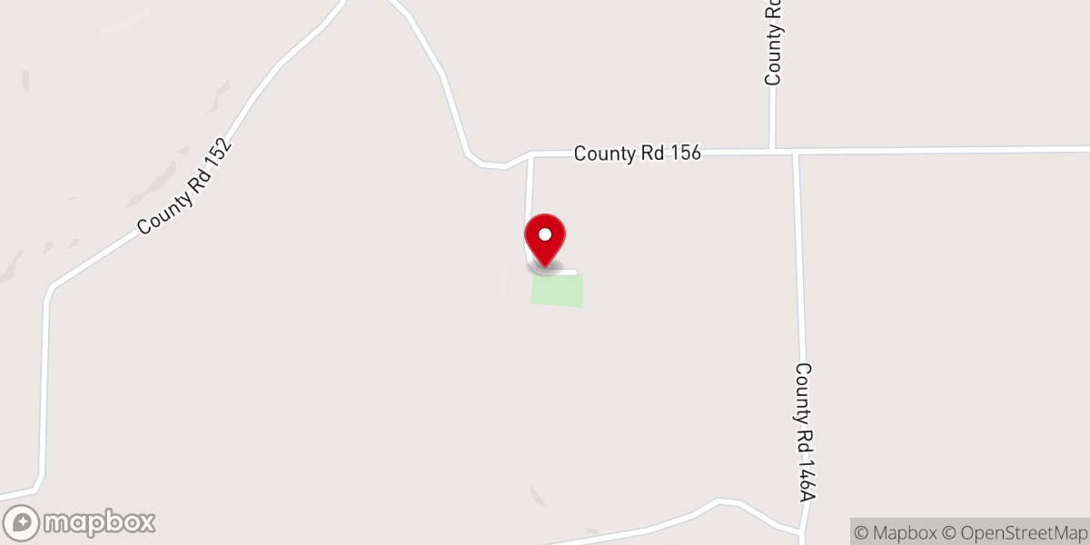 Map showing location of Sand Hill Church
