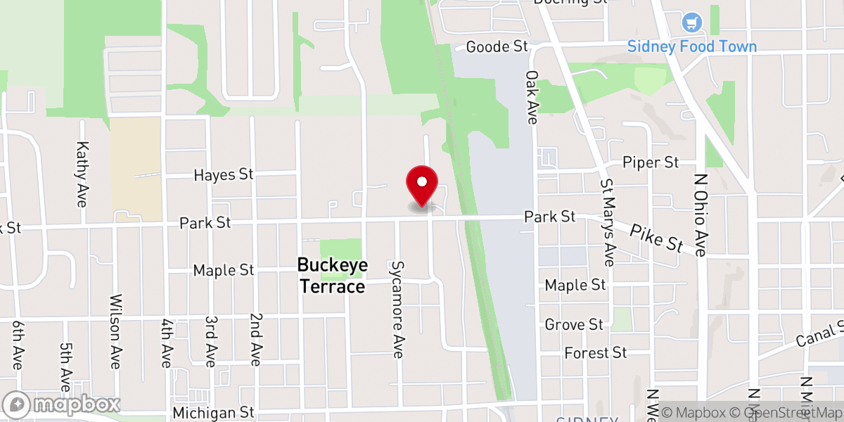 Map showing location of Mt Vernon Baptist Church
