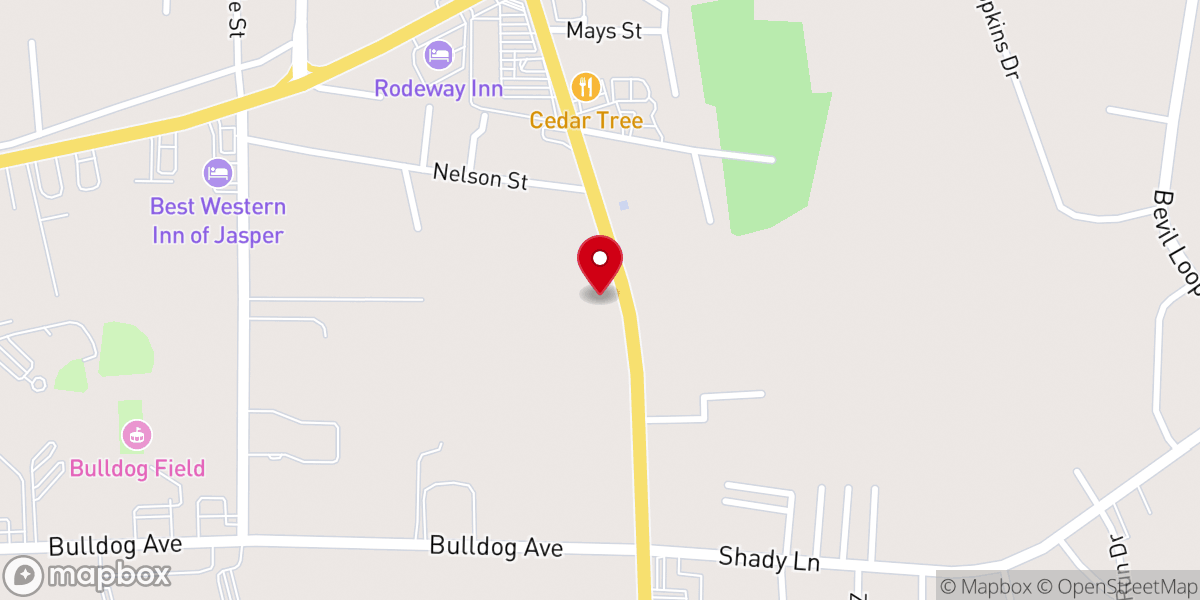Map showing location of Harvest Church - Food Distribution Center