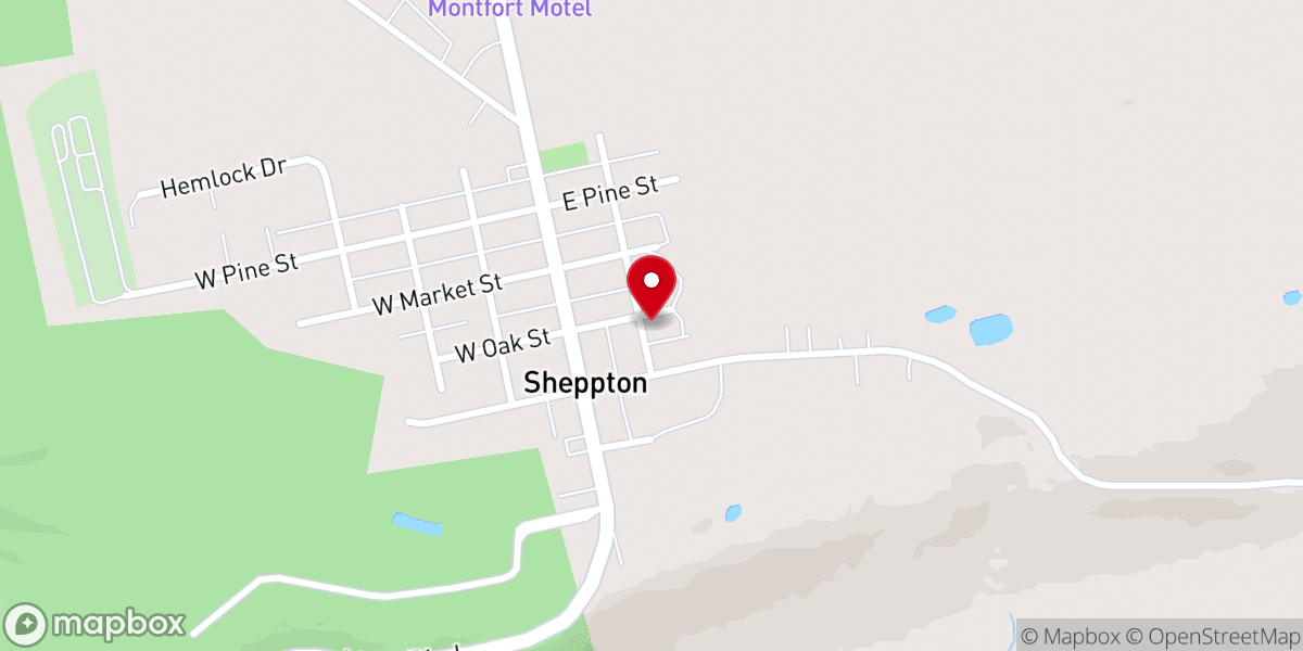 Map showing location of Saint Mary Ruthenian Catholic Church
