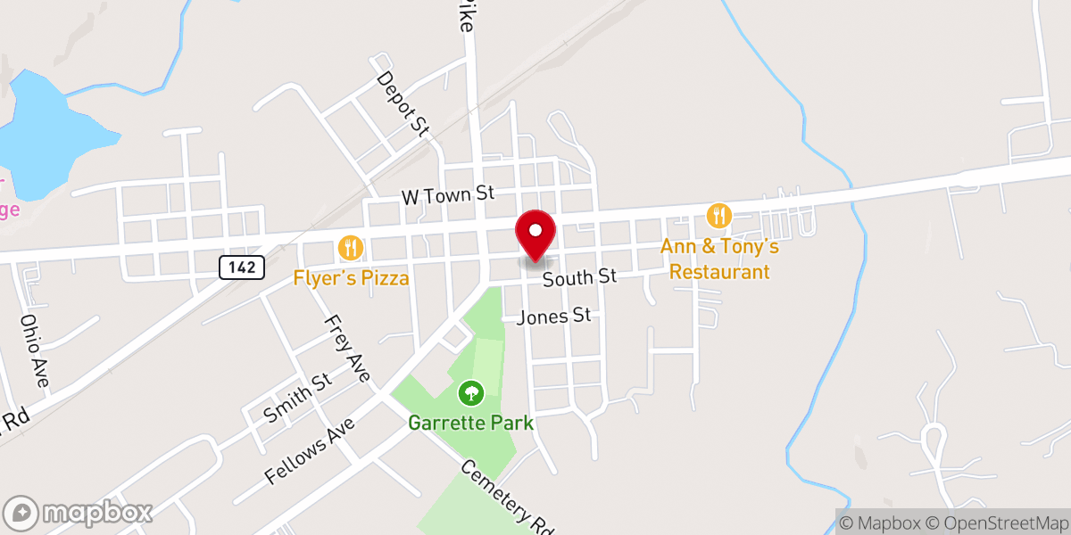 Map showing location of West Jefferson United Methodist
