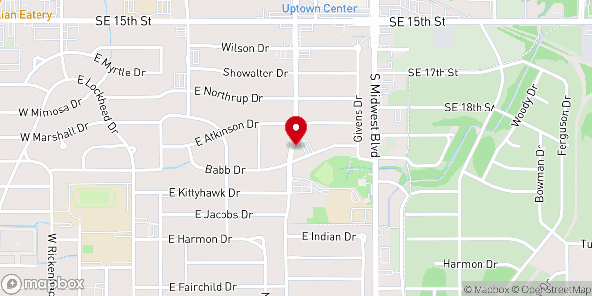 Map showing location of First Presbyterian Church-Midwest