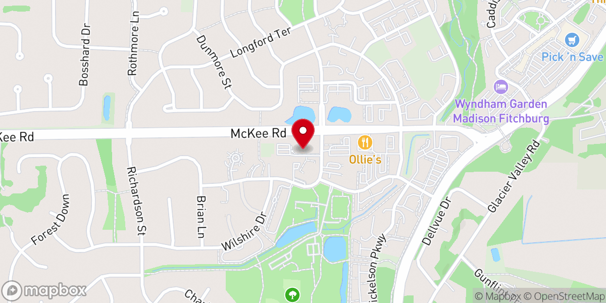 Map showing location of All Saints Lutheran Church