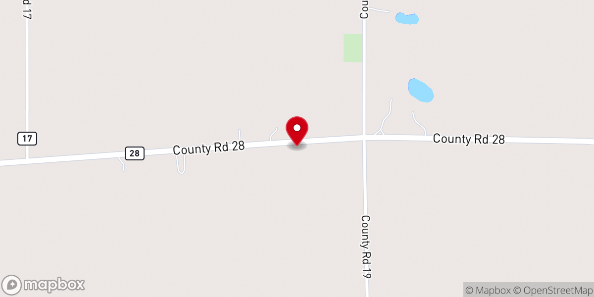 Map showing location of Maple Grove United Methodist Church