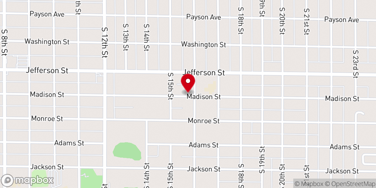 Map showing location of Emmanuel Nazarene Church