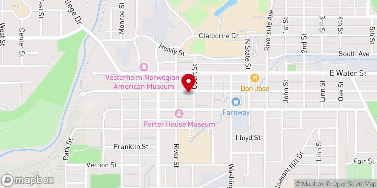 Map showing location of St Benedict's Catholic Church