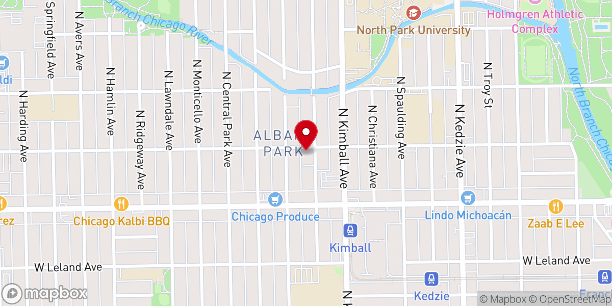 Map showing location of First Korean United Methodist Church