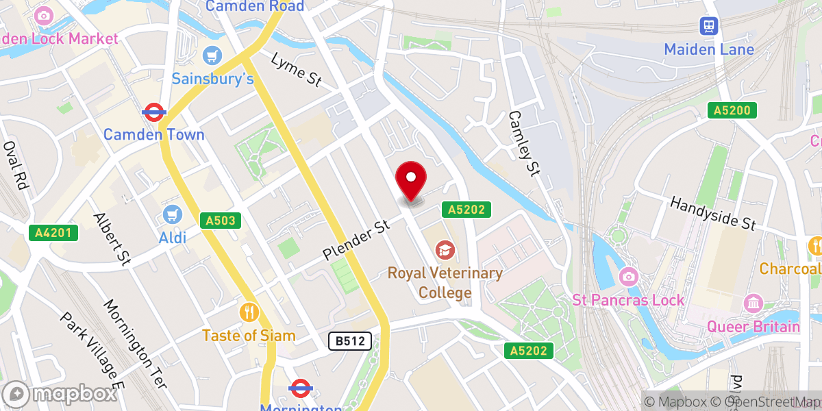 Map showing location of The Stables