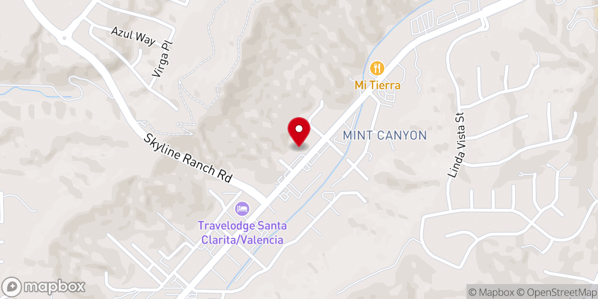 Map showing location of Harvest Baptist Church