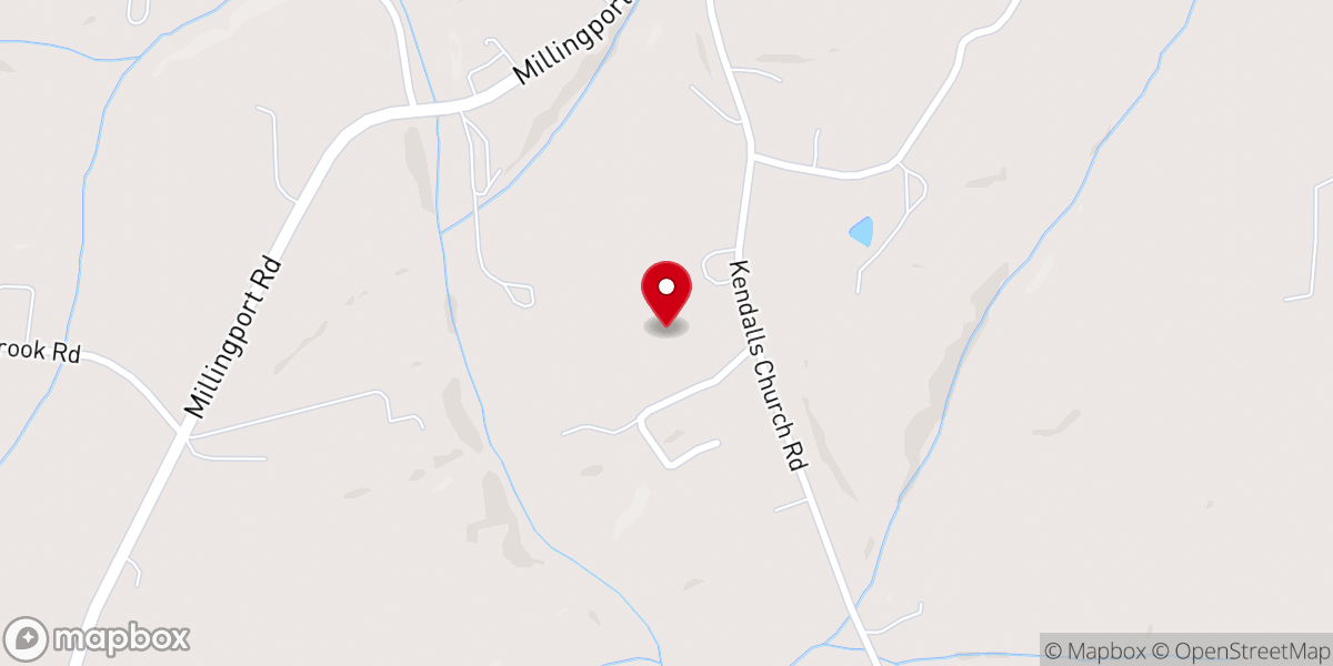 Map showing location of Cardinal Ridge Farm