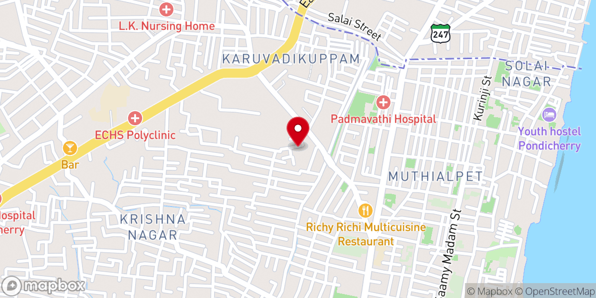 Map showing location of Hosanna AG Church