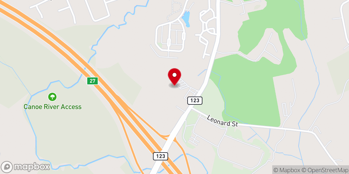 Map showing location of Bristol Bible Church