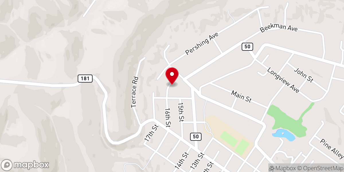Map showing location of Mt Zion Food Pantry