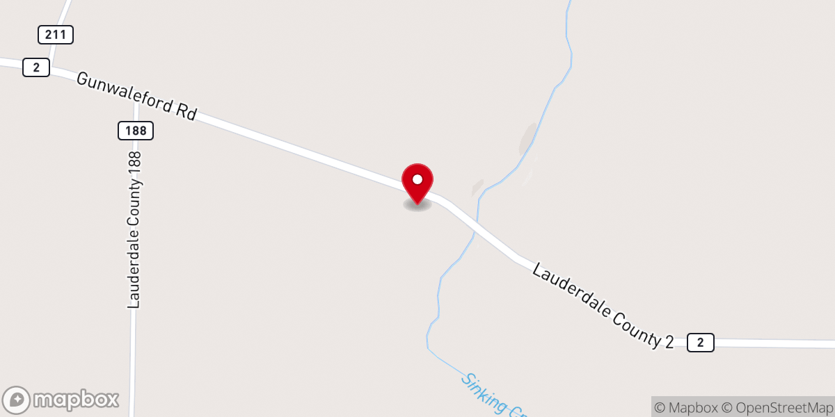 Map showing location of Bethel Memorial Baptist Church