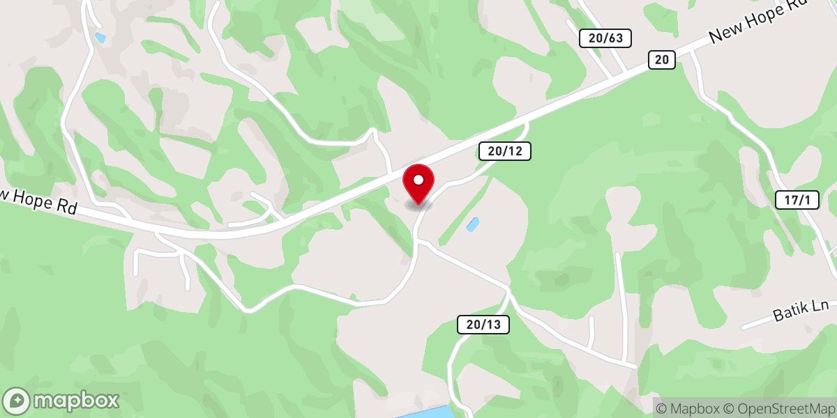 Map showing location of Smith's Chapel Church of the Brethren