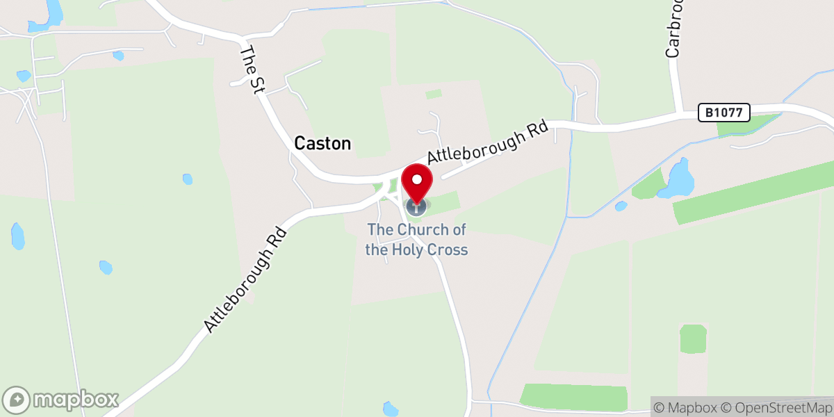 Map showing location of The Church of the Holy Cross
