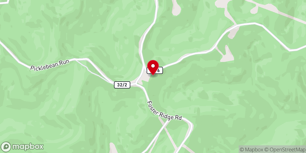 Map showing location of Foster Chapel