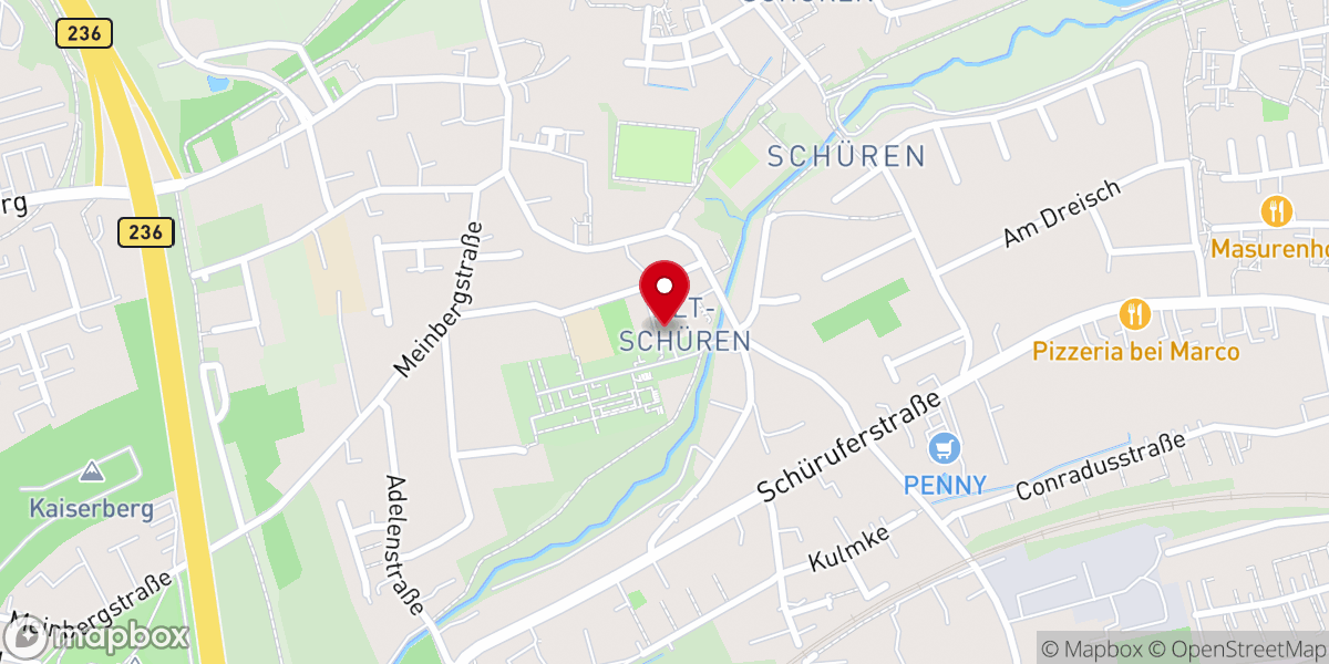 Map showing location of Evangelische Kirche Alt-Schüren